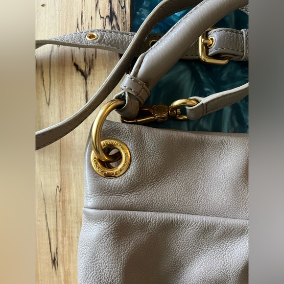 Marc by Marc Jacobs Classic Q Hillier Taupe Hobo Crossbody Bag - Picture 7 of 12